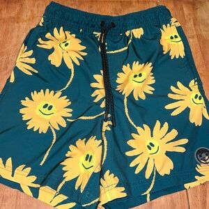 Men’s Neff Smiley Flower Swim Trunks